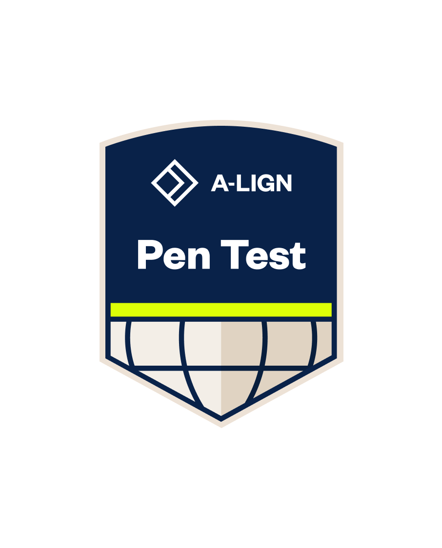 A-LIGN penetration testing badge